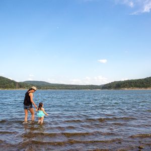 Soak up some sun on the beach and cool off with a swim in Lake Tenkiller at Cherokee Landing State Park. Photo by Lori Duckworth/Oklahoma Tourism.