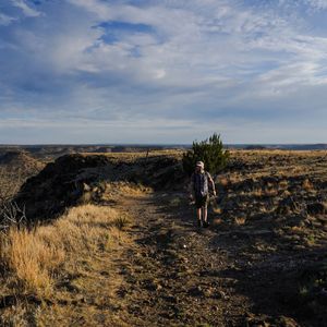 Black Mesa State Park offers an abundance of trails with views as far as the eye can see. Photo by Laci Schwoegler/Oklahoma Tourism.