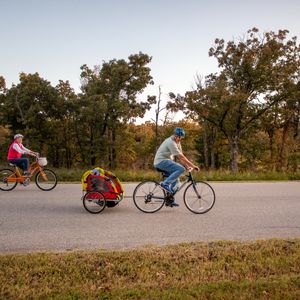 Keystone State Park offers a variety of paved trails for biking. Photo by Lori Duckworth/Oklahoma Tourism.