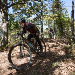 Cyclists can enjoy rugged mountain biking trails at Lake Thunderbird State Park. Photo by Lori Duckworth/Oklahoma Tourism.