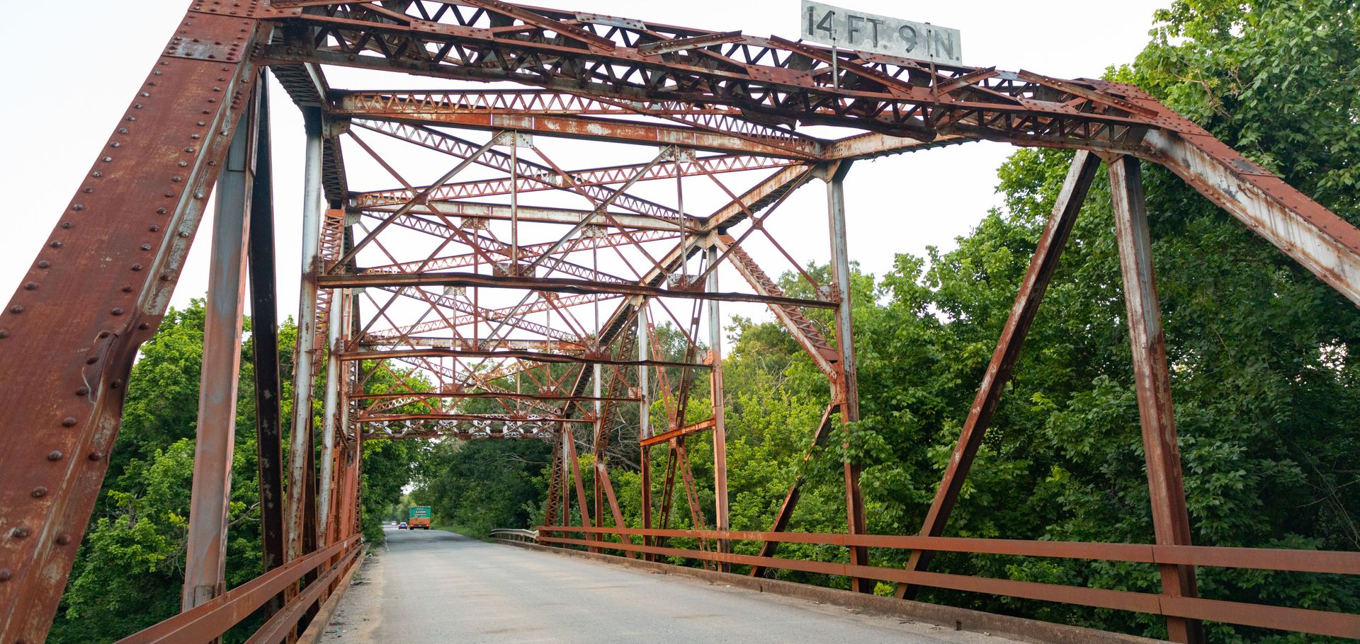 The Blue River Bridge in Armstrong is a key historic stretch of Jefferson Highway.