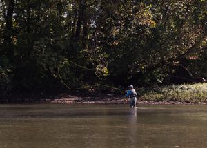 Commune with nature in Gore as the RoadTripOK team goes trout fishing at Marval Resort, dives into the Pirate's Scramble at Jimbo's Restaurant and settles into a serenely renovated motor court brimming with artistic expression at Blue Doors.