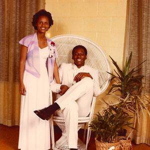 Wayman and Regina Tisdale at their Booker T. Washington High School Senior prom in 1982