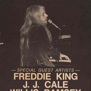 "The Leon Russell Show" tour poster advertises a show at the Tulsa Fairgrounds Racetrack.