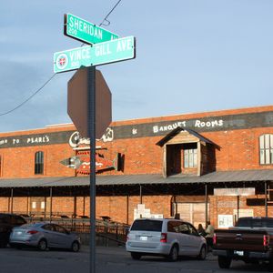 Oklahoma City honored Vince Gill by naming a street in the popular Bricktown Entertainment District after him.