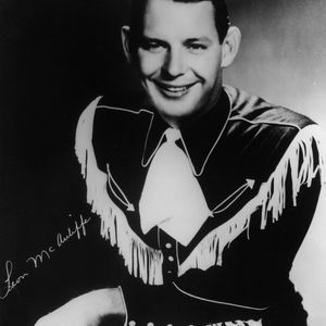 Signed portrait of Leon McAuliffe