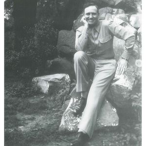 Gene Autry poses for a promotional photo in Ohio in 1944.