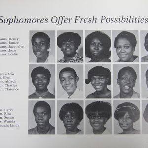 Charlie Wilson appears in his Booker T. Washington High School yearbook during his sophomore year.