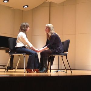 Kelli O'Hara shares her knowledge with students in a master class held at Oklahoma City University in November 2013