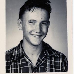 Roger Miller smiles for his Erick High School yearbook photo.