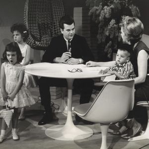Conway Twitty and his family on the set of "The Ida B Show" in Oklahoma City.