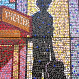 Charlie Christian is depicted in a mosaic at Oklahoma City's Bricktown Ballpark.  The ballpark stands on the former location of Douglass High School where Christian was a student.