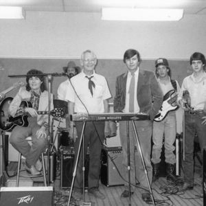 Jeanne Cahill (second from left) and Leon McAuliffe with their band in 1985