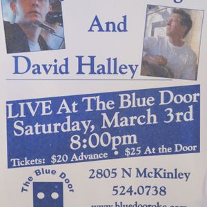 John Fullbright flyer on the wall at The Blue Door