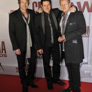 Rascal Flatts on the red carpet at the 45th Country Music Association awards in 2011