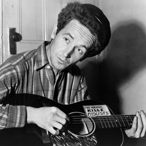 Known as the "Dust Bowl Balladeer," Woody Guthrie chronicled the trials of the Great Depression and Dust Bowl.