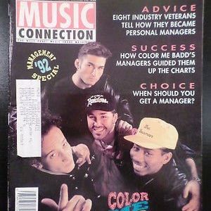 Color Me Badd appear on the cover of a 1992 issue of Music Connection magazine