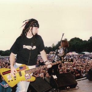 Ricky Brooks of The Nixons performing at a festival in Omaha, Nebraska in 1995