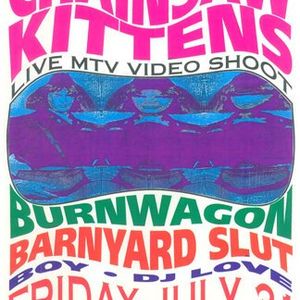 Flyer for the Chainsaw Kittens live MTV video shoot at Rome in Norman, Oklahoma