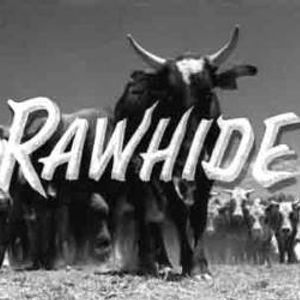 Screenshot from the opening credits of Rawhide