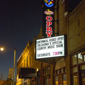 The Oklahoma Opry at night.