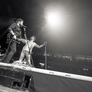 The Swon Brothers performing on Carrie Underwood's STORYTELLER tour in 2016