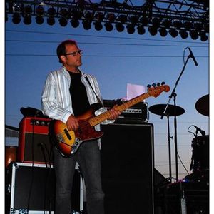 Bassist Matt Johnson performing with Chainsaw Kittens at the first annual Norman Music Festival in 2008