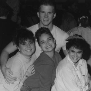 Kristin Chenoweth, center, with classmates during her time at Oklahoma City University.