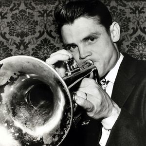 Chet Baker playing trumpet.
