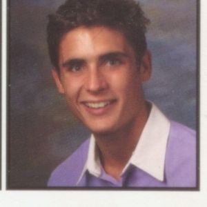 All-American Rejects band member Tyson Ritter smiles for his yearbook photo at Stillwater High School.