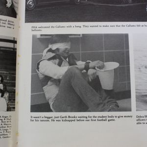Garth Brooks appears in his 1980 Yukon High School yearbook.