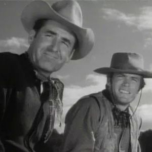 Production still from the set of Rawhide