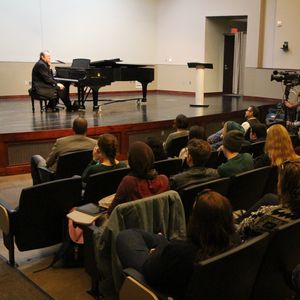 Jimmy Webb hosting a master class for ACM@UCO and UCO students in 2014