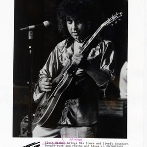 Poster advertising Elvin Bishop's performance on Soundstage.