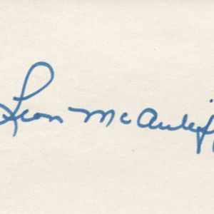 Leon McAuliffe signature