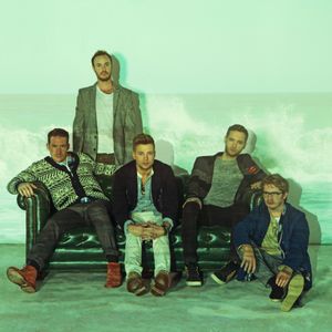 Ryan Tedder, (seated center), fronts the OneRepublic band which has taken the pop world by storm with songs like "Secrets," "All the Right Moves," "Apologize" and "Counting Stars."
