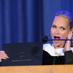 Kristin Chenoweth at the Oklahoma City University May 2013 graduation where she was awarded an Honorary Doctorate of Humane Letters.