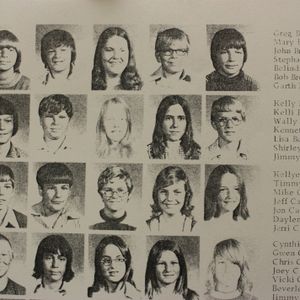Garth Brooks in his Yukon Junior High School yearbook.