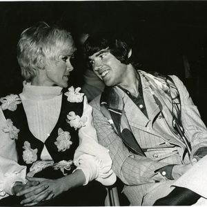 Jimmy Webb flashes a smile at Connie Stevens.