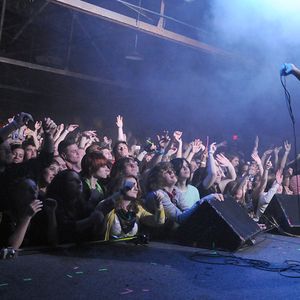 The crowd at Cain's Ballroom in Tulsa rocks out to a live performance from Ghostland Observatory.