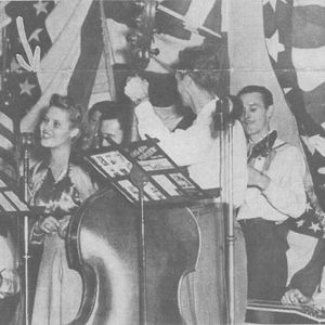 Patti Page sings with Al Clauser and his Oklahomans.