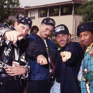 Color Me Badd after performing for Nelson Mandela's birthday party
