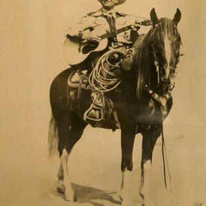 America's Favorite Singing Cowboy, Gene Autry, was often seen riding his horse, Champion.