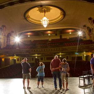 Stop at the historic Coleman Theatre in Miami during a Route 66 road trip.