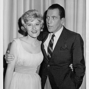 Ed Sullivan and Patti Page pause for the cameras.