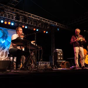 John Fullbright performs with David Amram at WoodyFest in Okemah, Oklahoma in 2014