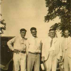Albert Brumley (right), E.M. Bartlett & Friends in the 1930's