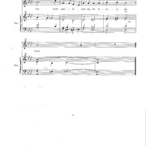 Arrangement of "Swing Low, Sweet Chariot," written by Wallace Willis, page three.