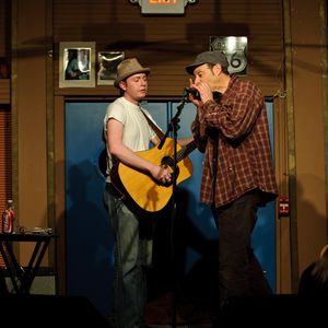 John Fullbright performing with Dan Bern at The Blue Door in 2011