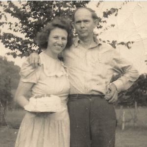 Albert Brumley and his wife Goldie in the early 1950's